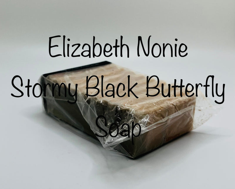 Stormy Black Butterfly Soap